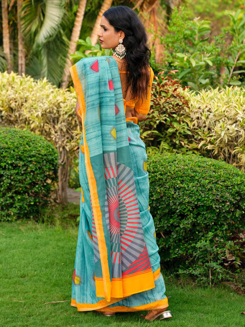 Vasthrlay Yellow Unstitched Sr Ethnic Wear