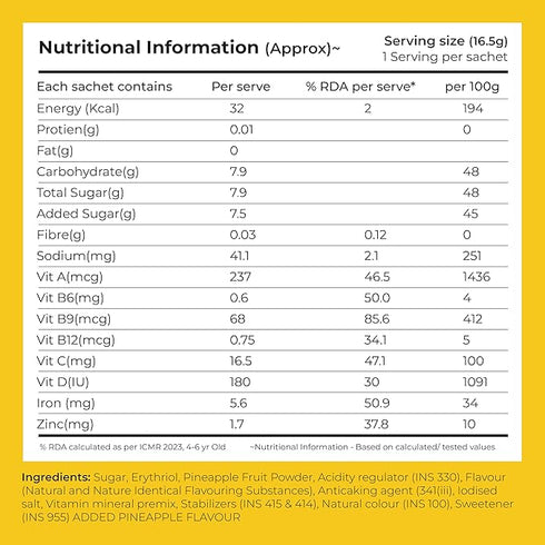 Good Monk Fruit Drink Mix (Natural Pineapple Powder)
