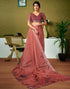 Vasthrlay Womens Cotton Printed Pink Saree
