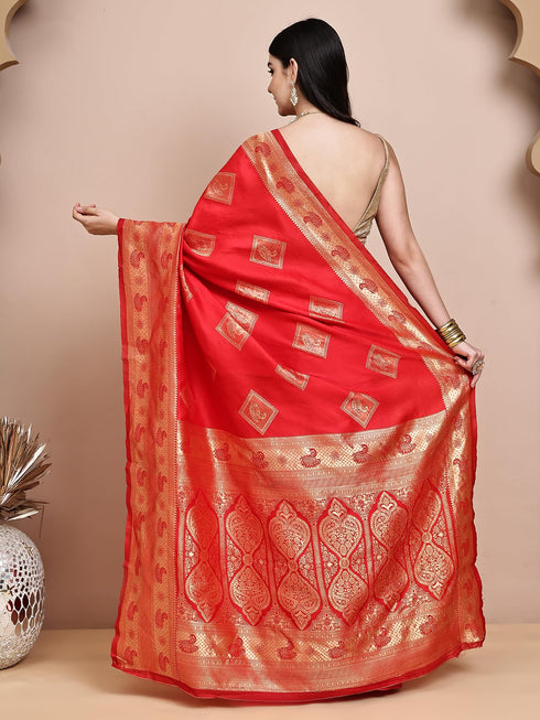 Vasthrlay Green Silk Saree