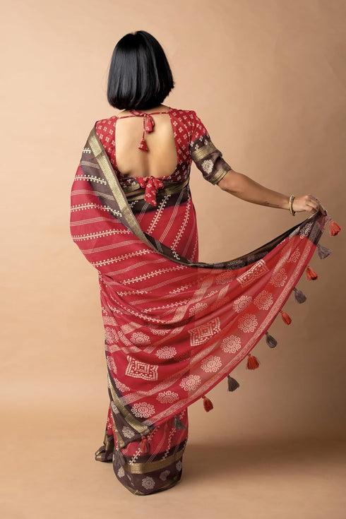 Vasthrlay Fashion Bandhani Printed Ethnic Wear