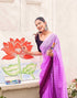 Vasthrlay Womens Chiffon Unstitched Light Green Saree