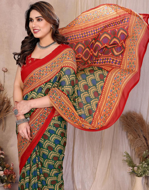 Vasthrlay Georgette Traditional Ethinic Az Ys Vaidika Ethnic Wear