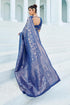 Vasthrlay Women's Kanjivaram Designer Unstitched Saree