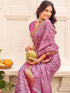 Vasthrlay Womens Printed Unstitched Sage Green Saree