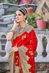 Vasthrlay Banarasi Rich Redfirozi Ethnic Wear
