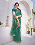 Vasthrlay Georgette Printed Jacquard Material Ethnic Wear