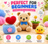 Crochet Kit for Beginners with Yarn, Hooks, Stitch Markers