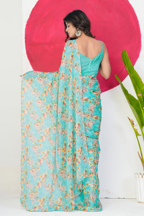 Vasthrlay Fashion Chiffon Georgette Dusty Ethnic Wear