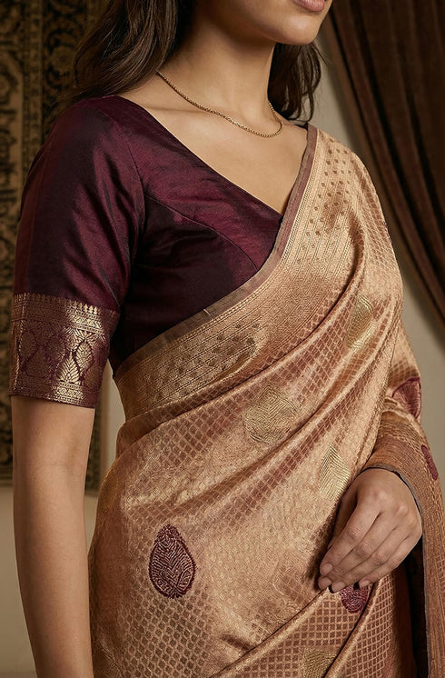 Vasthrlay Jacquard Printed Saree