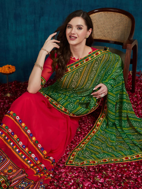 Vasthrlay Rangoli Unstitched Saree