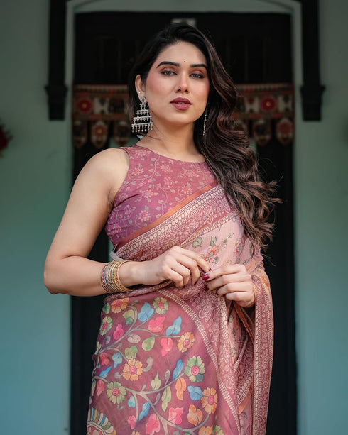 Vasthrlay Traditional Designer Off White Saree