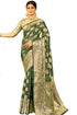Vasthrlay Women's Organza Designer Unstitched Saree