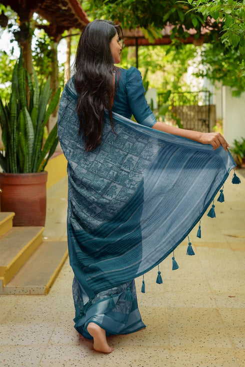 Vasthrlay Fashion Kalamkari Printed Ethnic Wear
