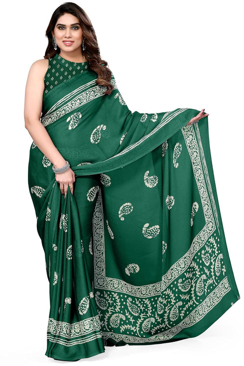 Vasthrlay Fashion Chiffon Printed Black Ethnic Wear