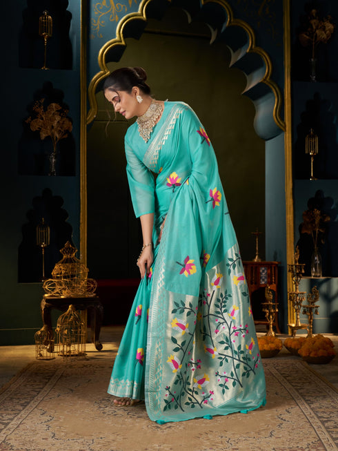 Vasthrlay Cotton Unstitched Saree