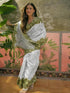 Vasthrlay Womens Printed Unstitched Beige Saree