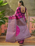 Vasthrlay Womens Printed Unstitched Beige Saree