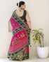 Vasthrlay Georgette Bandhani Unstitched Purple Saree
