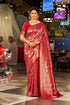 Vasthrlay Women's Kanjivaram Designer Unstitched Saree