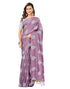 Vasthrlay Scalloped Embroidery Yellow Saree