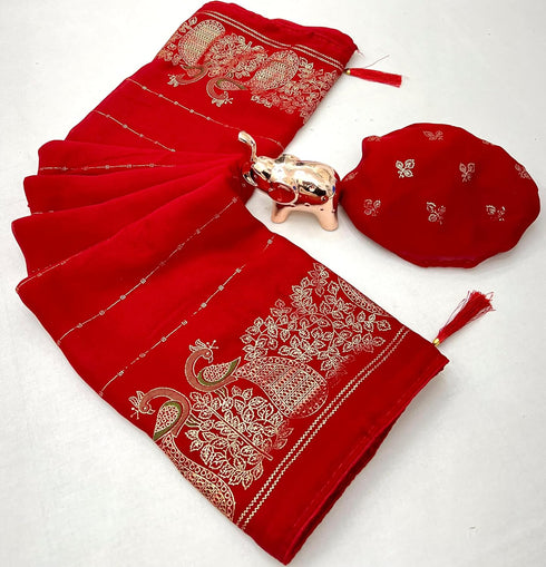 Vasthrlay Georgette Peacock