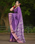 Vasthrlay Womens Printed Unstitched Green Saree