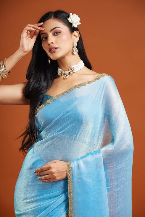 Vasthrlay Border Unstitched Saree