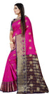 Vasthrlay Banarasi Blue Orange Ethnic Wear