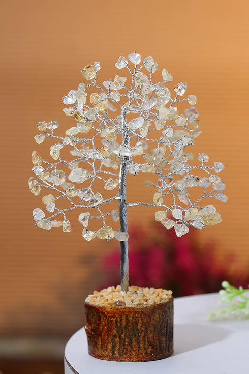 Pushkar Yellow Aventurine Gemstone Tree 300 Bead 10 Inch
