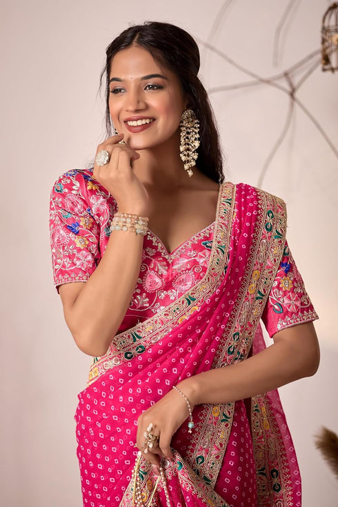 Vasthrlay Embroidered Unstitched Saiyaara Gold Free Ethnic Wear