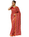 Vasthrlay Bandhani Printed Unstitched Red Saree