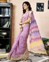 Vasthrlay Womens Printed Unstitched Dark Green Saree
