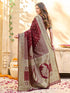 Vasthrlay Jacquard Blue Saree
