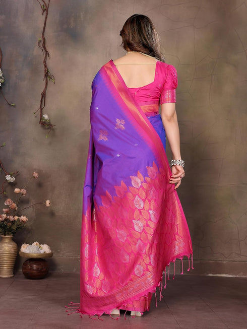 Vasthrlay Kanjivaram Saree Banarasi Blouse Wedding