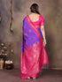 Vasthrlay Kanjivaram Saree Banarasi Blouse Wedding