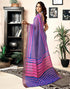 Vasthrlay Womens Printed Unstitched Dark Green Saree
