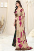 Vasthrlay Fashion Chiffon Printed Grey Ethnic Wear