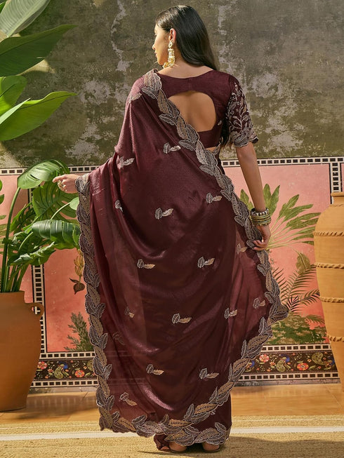 Vasthrlay Weaving Banarasi Teal Saree