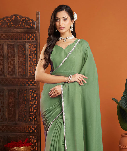 Vasthrlay Border Unstitched Saree