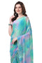 Vasthrlay Fashion Chiffon Chevron Printed Ethnic Wear