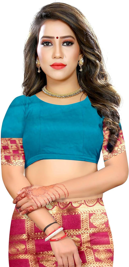 Vasthrlay Jacquard Unstiched Ethnic Wear