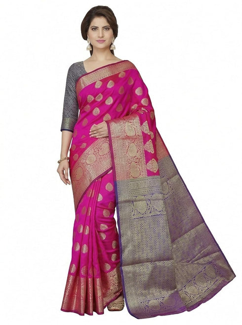 Vasthrlay Banarasi Freesize Ethnic Wear