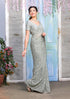 Vasthrlay Siroski Unstitch Grey Ethnic Wear