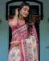 Vasthrlay Handloom Printed Tassels Saree