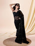 Vasthrlay Georgette Embroidery Worksaree Black Ethnic Wear