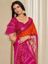 Vasthrlay Bandhani Border Saree