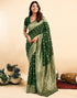 Vasthrlay Kanjivaram Banarasi Wedding Light Green Saree