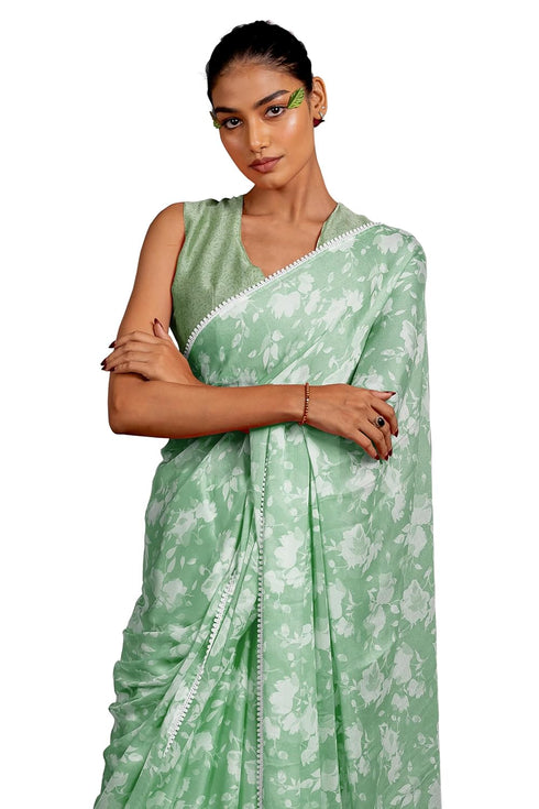 Vasthrlay Fashion Chiffon Georgette Printed Ethnic Wear