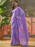 Vasthrlay Chiffon Scalloped Brown Saree